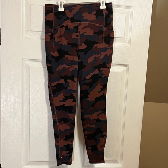 lululemon athletica Pants - Lululemon swift speed high rise -24 inch -camo Smokey red